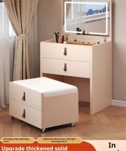 Multi-Functional Vanity Table | Contemporary Bedroom Makeup Desk with Storage